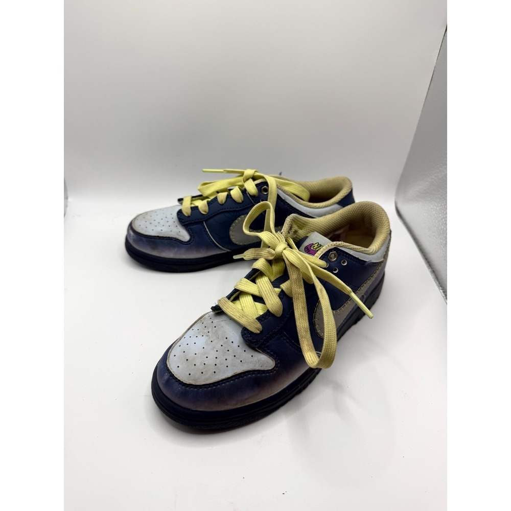 Nike Dunk Low PS Halloween I Am Fearless Kids 2 Sneakers Blue Leather Shoes